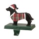 Glitzhome 5.92"H Wooden/Metal Dachhound Stocking Holder