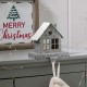 Glitzhome 6.00"H Galvanized House Stocking Holder