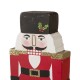 Glitzhome 7.00"H Wooden/Metal Nutcracker Stocking Holder