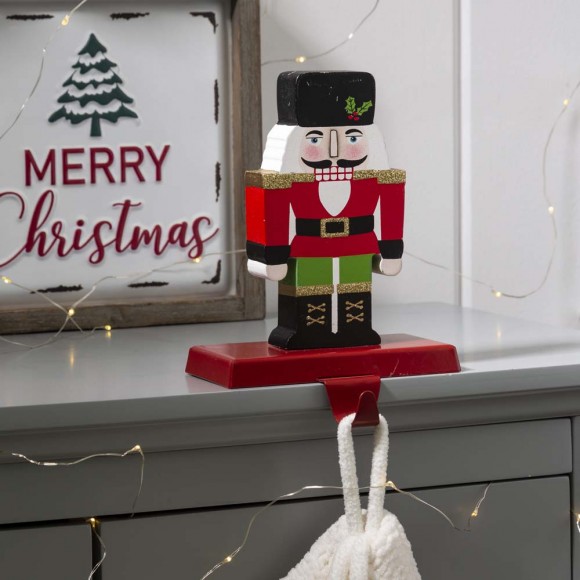 [OFFICIAL] Glitzhome 7.00"H Wooden/Metal Nutcracker Stocking Holder