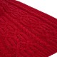 Glitzhome 60"L*50"W Knitted Polyester Red Throw Blanket 865g