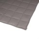 Glitzhome 72"L*48"W Cotton Shell Quilted Weighted Blanket With Polyester Filling - Gray 12lbs