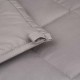 Glitzhome 72"L*48"W Cotton Shell Quilted Weighted Blanket With Polyester Filling - Gray 12lbs