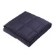 Glitzhome 72"L*48"W Cotton Shell Quilted Weighted Blanket With Polyester Filling - Navy Blue 12lbs
