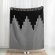 Glitzhome 60"L*50"W Woven Cotton Geometric Jacquard Throw, 600g