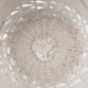 Glitzhome Set of 3pcs Natural/White Round Willow Baskets
