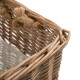 Glitzhome Set of 3pcs Natural/White Square Willow Baskets