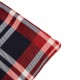 Glitzhome 72"L*48"W Flannel Red/Blue/White Plaid Reversible Duvet Cover