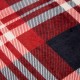 Glitzhome 72"L*48"W Flannel Red/Blue/White Plaid Reversible Duvet Cover