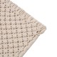 Glitzhome 18"L*18"W Diamond Handmade Cotton Rope Pillow Cover