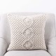 Glitzhome 18"L*18"W Diamond Handmade Cotton Rope Pillow Cover