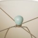 Glitzhome 30.75"H Matte Mint Ceramic  Table Lamp w/White Shade