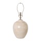 Glitzhome 25.5"H Cream Ceramic Table Lamp w/Burlap Shade