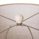 Glitzhome 25.5"H Cream Ceramic Table Lamp w/Burlap Shade