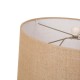 Glitzhome 25.5"H Cream Ceramic Table Lamp w/Burlap Shade