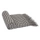 Glitzhome 60"L*50"W Acrylic Black/White Houndstooth Woven Throw 360g