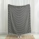 Glitzhome 60"L*50"W Acrylic Black/White Houndstooth Woven Throw 360g