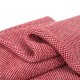 Glitzhome 60"L*50"W Knitted Acrylic Red/White Throw Blanket 900g