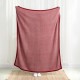 Glitzhome 60"L*50"W Knitted Acrylic Red/White Throw Blanket 900g