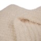 Glitzhome 60"L*50"W Knitted Polyester Beige Feather Yarn Throw Blanket 800g