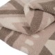 Glitzhome 60"L*50"W Knitted Polyester Geometric Pattern Feather Yarn Throw Blanket 1000g
