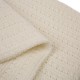 Glitzhome 60"L*50"W Knitted Acrylic White Throw Blanket 800g