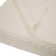 Glitzhome 60"L*50"W Knitted Acrylic White Throw Blanket 800g