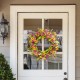 Glitzhome 24"D Artificial Chrysanthemum Wreath