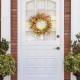 Glitzhome 24"D Artificial Chrysanthemum Wreath