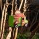 Glitzhome 9.45"L Wooden Mexico Taco Truck Birdhouse