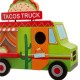 Glitzhome 9.45"L Wooden Mexico Taco Truck Birdhouse