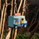 Glitzhome 9.45"L Wooden Lobster Truck Birdhouse