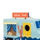 Glitzhome 9.45"L Wooden Lobster Truck Birdhouse