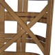 Glitzhome 24"L Bamboo Basket with 18"D Boxwood Wreath