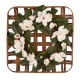 Glitzhome 24"D Magnolia Wreath with 24"L Bamboo Basket