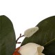 Glitzhome 24"D Magnolia Wreath with 24"L Bamboo Basket
