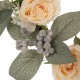 Glitzhome 22"D Hydrangea Rose Wreath with 24"L Bamboo Basket