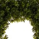 Glitzhome 28"H Wooden Window Frame with 18"D Boxwood Wreath