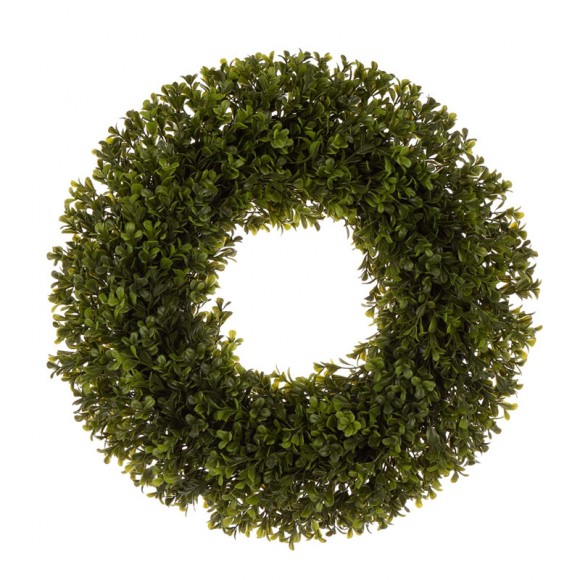 Glitzhome 18"D Artificial Boxwood Wreath