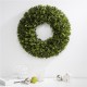 Glitzhome 18"D Artificial Boxwood Wreath