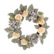 Glitzhome 22"D Artificial Hydrangea Rose Wreath