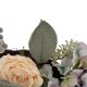 Glitzhome 22"D Artificial Hydrangea Rose Wreath