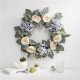 Glitzhome 22"D Artificial Hydrangea Rose Wreath