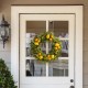 Glitzhome 22"D Artificial Greenery Lemon Wreath