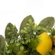 Glitzhome 22"D Artificial Greenery Lemon Wreath