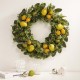 Glitzhome 22"D Artificial Greenery Lemon Wreath