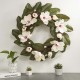 Glitzhome 24"D Artificial Magnolia Wreath