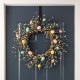 Glitzhome 22"D Easter Eggs Wreath with Flower Buds