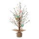 Glitzhome 18"H Easter Table Tree with Multicolor Easter Eggs
