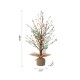 Glitzhome 18"H Easter Table Tree with Multicolor Easter Eggs